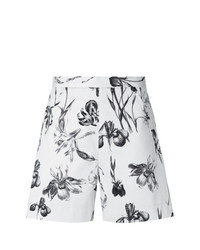 weiße Shorts mit Blumenmuster von Andrea Marques