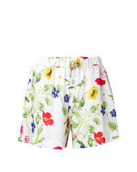 weiße Shorts mit Blumenmuster von Blugirl