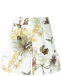 weiße Shorts mit Blumenmuster von Etro