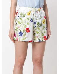 weiße Shorts mit Blumenmuster von Blugirl