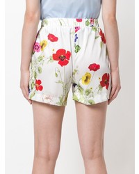 weiße Shorts mit Blumenmuster von Blugirl