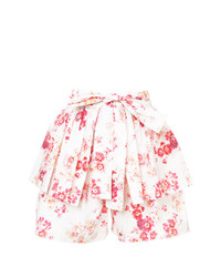 weiße Shorts mit Blumenmuster von Jill Stuart