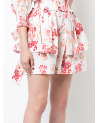 weiße Shorts mit Blumenmuster von Jill Stuart