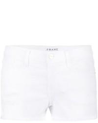 weiße Shorts von Frame Denim
