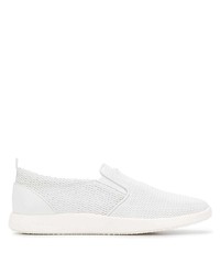 weiße Slip-On Sneakers aus Leder von Baldinini