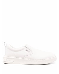 weiße Slip-On Sneakers aus Leder von Bally