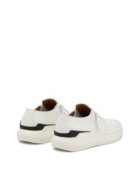 weiße Slip-On Sneakers aus Leder von Giuseppe Zanotti