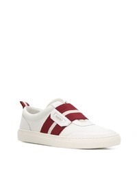 weiße Slip-On Sneakers aus Leder von Bally