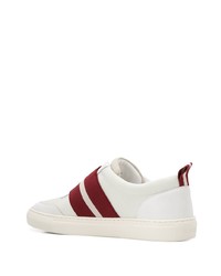 weiße Slip-On Sneakers aus Leder von Bally