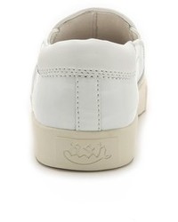 weiße Slip-On Sneakers aus Leder von Ash