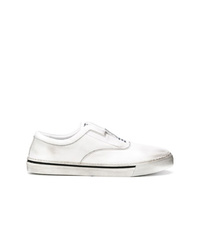 weiße Slip-On Sneakers aus Leder von Just Cavalli