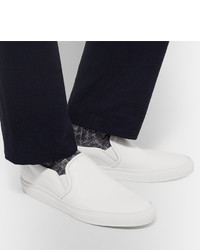 weiße Slip-On Sneakers aus Leder von Common Projects