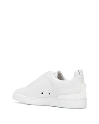 weiße Slip-On Sneakers aus Leder von Ermenegildo Zegna XXX