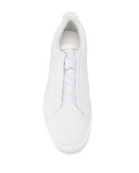 weiße Slip-On Sneakers aus Leder von Ermenegildo Zegna XXX