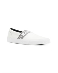 weiße Slip-On Sneakers aus Leder von Kenzo