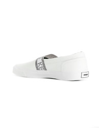 weiße Slip-On Sneakers aus Leder von Kenzo