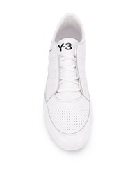 weiße Slip-On Sneakers aus Leder von Y-3