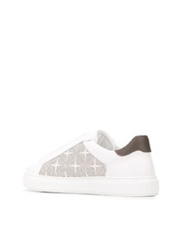 weiße Slip-On Sneakers aus Leder von MCM