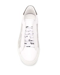 weiße Slip-On Sneakers aus Leder von MCM