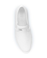 weiße Slip-On Sneakers aus Leder von Swear