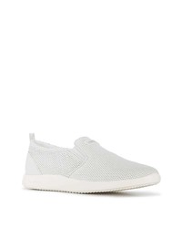 weiße Slip-On Sneakers aus Leder von Baldinini