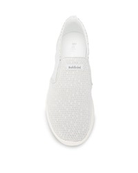 weiße Slip-On Sneakers aus Leder von Baldinini