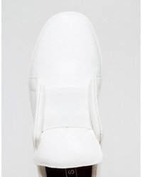 weiße Slip-On Sneakers aus Leder von Sol Sana