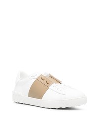 weiße Slip-On Sneakers aus Leder von Valentino Garavani