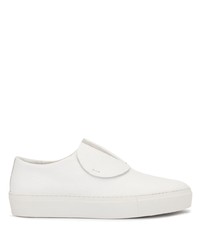 weiße Slip-On Sneakers aus Leder von Primury