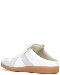 weiße Slip-On Sneakers aus Leder von Maison Margiela