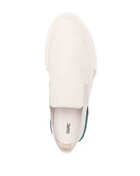 weiße Slip-On Sneakers aus Leder von Oamc