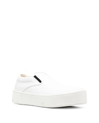 weiße Slip-On Sneakers aus Leder von Marni