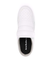 weiße Slip-On Sneakers aus Leder von Acne Studios