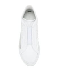 weiße Slip-On Sneakers aus Leder von Hogan