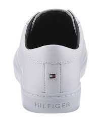 weiße Slip-On Sneakers aus Leder von Tommy Hilfiger