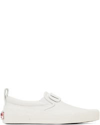 weiße Slip-On Sneakers aus Leder von Valentino Garavani