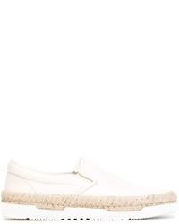 weiße Slip-On Sneakers aus Leder von Valentino Garavani