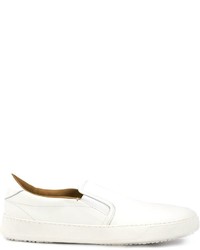 weiße Slip-On Sneakers aus Leder von Vivienne Westwood