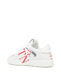 weiße Slip-On Sneakers aus Leder von Valentino Garavani