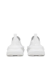 weiße Slip-On Sneakers aus Leder von Dolce & Gabbana