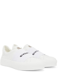 weiße Slip-On Sneakers aus Leder von Givenchy
