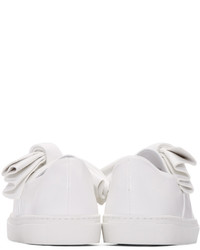 weiße Slip-On Sneakers aus Leder von Cédric Charlier