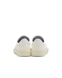 weiße Slip-On Sneakers aus Leder von Amiri