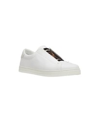 weiße Slip-On Sneakers aus Leder von Fendi
