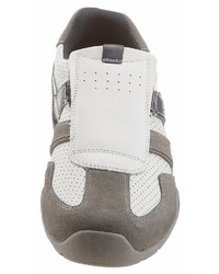 weiße Slip-On Sneakers aus Wildleder von Dockers by Gerli