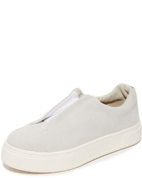 weiße Slip-On Sneakers aus Wildleder von Eytys