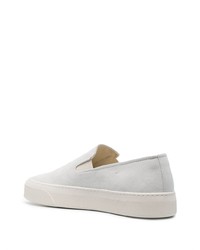 weiße Slip-On Sneakers aus Wildleder von Common Projects