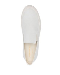 weiße Slip-On Sneakers aus Wildleder von Common Projects