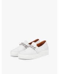 weiße Slip-On Sneakers von Bianco