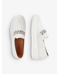 weiße Slip-On Sneakers von Bianco